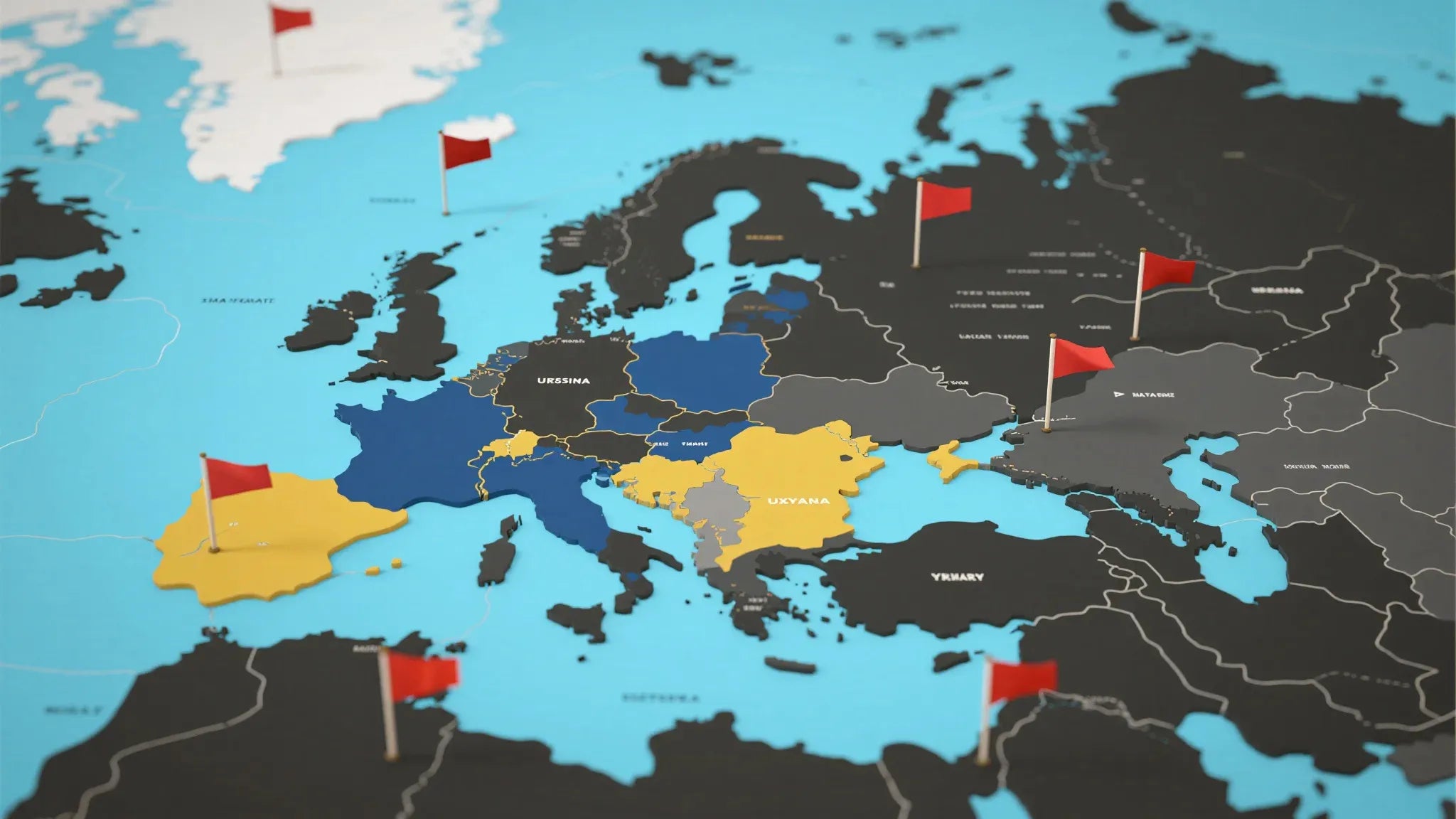 一张世界地图展示CETHERMAL 的全球业务范围