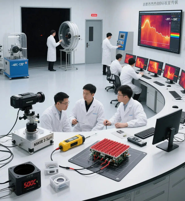 CETHERMAL 研发部团队在研发室讨论问题