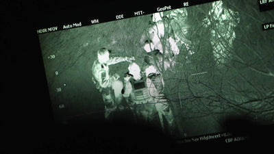 热成像无人机安防监控成像展示