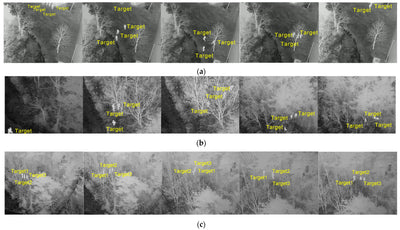 热成像无人机在山里执行搜救任务并发现目标