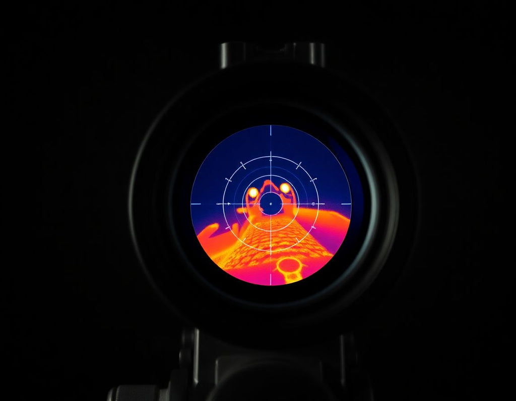 Thermal imaging red heat effect display